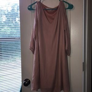 Peach Love open arm, long sleeve dress